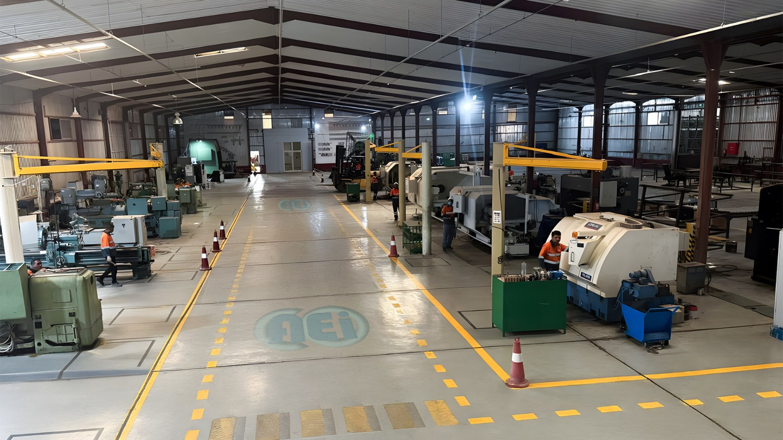 Industrial hero background